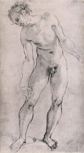 Studie van een mannelijke figuur voor het 