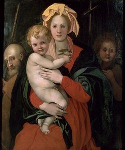 De Heilige Familie met St. Johannes, na 1522 door Jacopo Pontormo