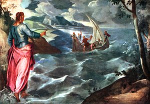 Christus aan het Meer van Galilea, ca. 1575-1580, 1925 door Jacopo Robusti Tintoretto