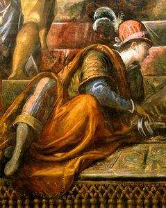 Doge Niccolo da Ponte ontvangt olijftak van Venetië (detail)