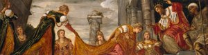 Esther voor Ahasveros door Jacopo Robusti Tintoretto