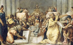 Jezus tussen de dokters in de Tempel van Jeruzalem
