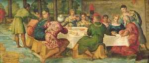 Banket van Koning Belsazar (detail)