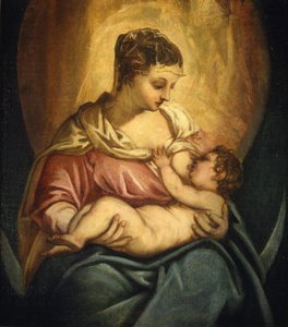 Madonna Allattante door Jacopo Robusti Tintoretto