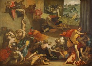 De kindermoord door Jacopo Robusti Tintoretto
