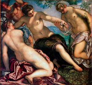 Schilderijen van het anticollege van het Dogepaleis door Jacopo Robusti Tintoretto