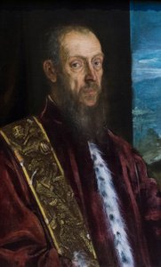 Portret van Vincenzo Morosini door Jacopo Robusti Tintoretto