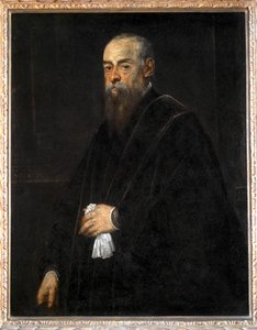 Portret van een oude man met een zakdoek ... door Jacopo Robusti Tintoretto