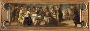 Het feest van Belsazar door Jacopo Robusti Tintoretto