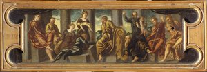 Het oordeel van Salomo door Jacopo Robusti Tintoretto