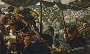 De ontvoering van Helena, 1578 door Jacopo Robusti Tintoretto