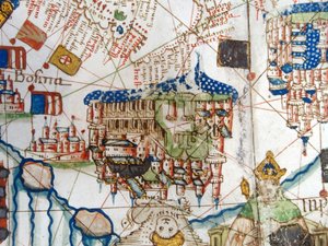 Renaissance kaart van Europa, Jacopo Russo (naar), 1528