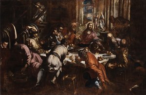 Jacopo Tintoretto Laatste avondmaal (studie voor San Trovaso Laatste avondmaal) door Jacopo Tintoretto