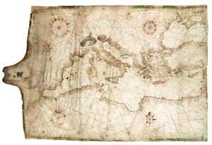 Middellandse en Zwarte Zeeën 1546 door Jacopo Vesconte Maggiolo