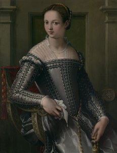 Portret van een vrouw, midden 16e eeuw