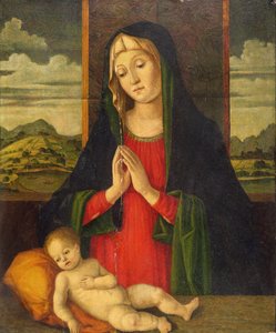 De Madonna en Kind, ca.1500 door Jacopo da Valenza