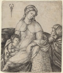 Heilige Familie, ca. 1508-1509 door Jacopo de Barbari