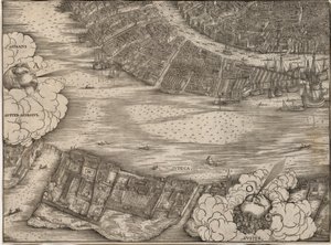 Uitzicht op Venetië door Jacopo de