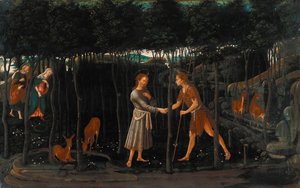 De ontmoeting van het Christuskind en Johannes de Doper