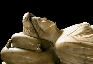 Monument voor Ilaria del Carretto van de familie van de Markies van Savona (detail)