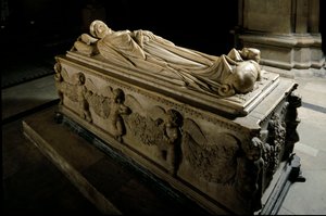 Monument voor Ilaria del Carretto van de familie van de markies van Savona (detail)
