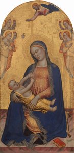 Madonna en Kind met God de Vader Zegenend en Engelen, c. 1370-1375