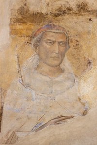 Portret van Heilige (St. Yves Hélory?) door Jacopo di Cione
