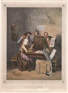 Prenthandelaar door Jacot