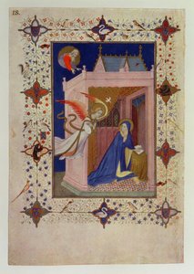 MS 11060-11061 Uren van Notre Dame: Metten, De Annunciatie, uit de 