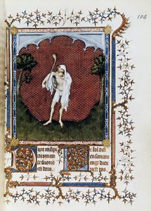 De menigte, miniatuur door Jacquemart de Hesdin uit Petites Heures van Jean de France, Duc de Berry, ca 1386