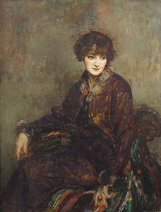 Portret van Daisy Fellowes, née Marguerite Decazes de Glücksbierg (1890-1962) door Jacques Emile Blanche
