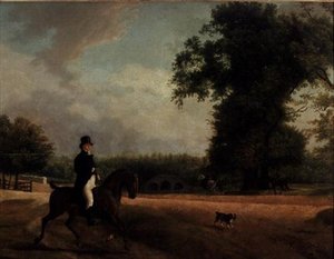 George Luving te paard door Jacques Laurent Agasse