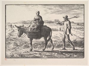 Ochtend, uit de serie, Vier Tijden van de Dag, 1830-75 door Jacques Adrien Lavieille