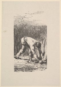 De maaier, 1853 door Jacques Adrien Lavieille