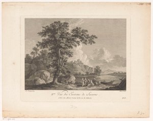 Landschap in de omgeving van Saverne IIme vue des environs de Saverne