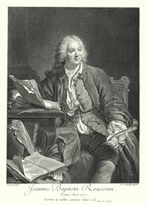 Jean-Baptiste Rousseau, Franse dichter en toneelschrijver (gravure)