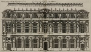 De gevel van Pierre Lescot gepubliceerd in 1576