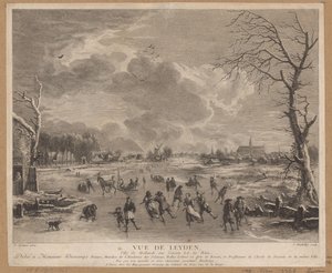 Wintergezicht op Leiden