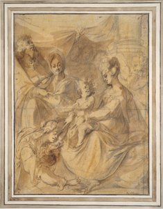Heilige Familie met Heiligen Anna en Maria Magdalena