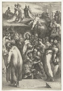 Opwekking van Lazarus door Jacques Bellange