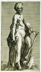 Sint Matthias, ca. 1600-1616 (ets & gravure) door Jacques Bellange
