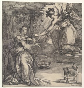 De annunciatie door Jacques Bellange