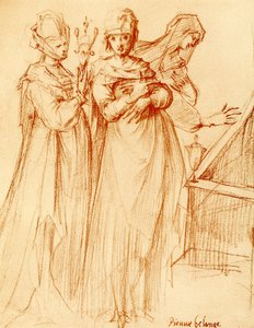 De drie heilige vrouwen bij het graf van Christus door Jacques Bellange