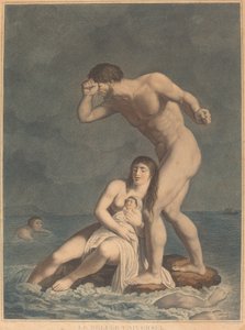 De universele zondvloed door Jacques Bonnefoy after Michel Honoré Bounieu