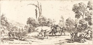 Reizigers Aanvallen op de Snelweg door Jacques Callot