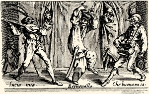 Balli di Sfessania - uit etsen van Jacomo Callot door Jacques Callot