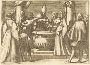 Doop van de Prins van Spanje door Jacques Callot