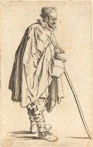 Bedelaar met pot door Jacques Callot