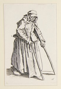 Bedelares op krukken, uit De Bedelaars (La mendiante aux béquilles)
