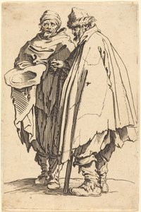 Blinde Bedelaar en Metgezel door Jacques Callot